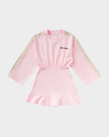 Palm Angels Girl's Logo-Print Sweatshirt Dress, Size 4-12