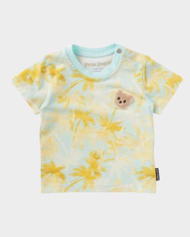 Palm Angels Boy's Palm-Tree Printed T-Shirt, Size 3M-3
