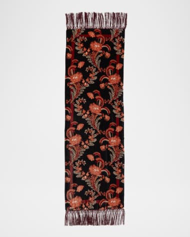 Etro Orfeo Two-Toned Silk-Cashmere Blend Scarf