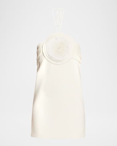 Alexis Liss Flower Halter Mini Dress
