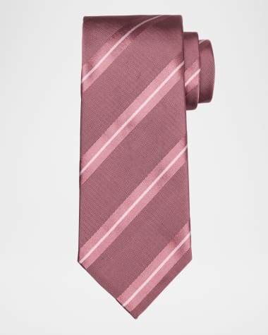 TOM FORD Men's Tonal Stripe Silk Tie