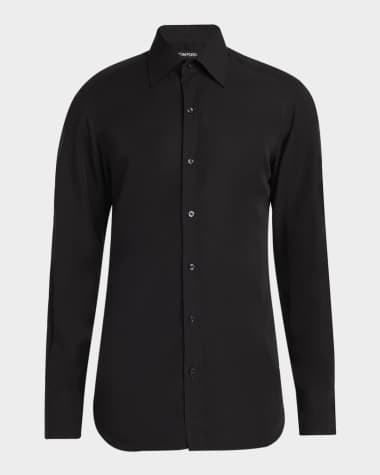 TOM FORD Men's Chambray Slim Fit Dress Shirt