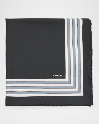 TOM FORD Men's Multi-Frame Silk Pocket Square