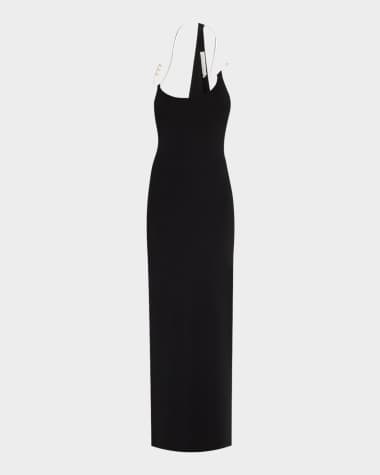 Christopher Esber Levitate Column Knit Pearl Dress