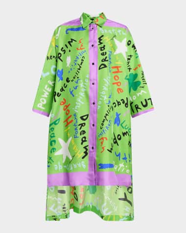 Rianna + Nina Kakanias Silk Blouse Maxi Dress