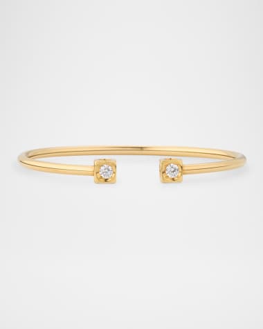 DINH VAN Le Cube Diamant 18K Yellow Gold Large Bracelet