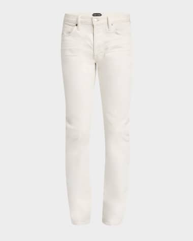 TOM FORD Men's Straight-Fit Distressed Denim Jeans