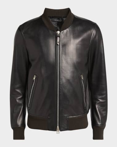 TOM FORD Zip-Up Nappa Leather Bomber Jacket