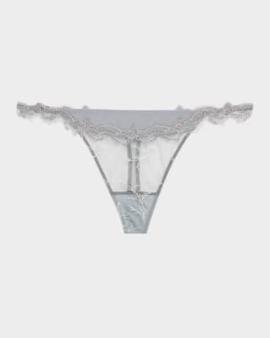 Lise Charmel Source Beaute Embroidered Tulle Thong