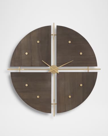 Walnut Elegance Clock