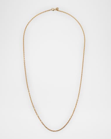 Sydney Evan Men's 14K Yellow Gold Cable Chain Necklace, 22"L