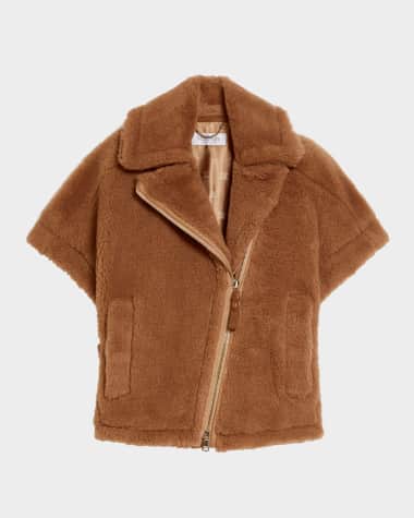 Max Mara New Manto Wool-Blend Cape