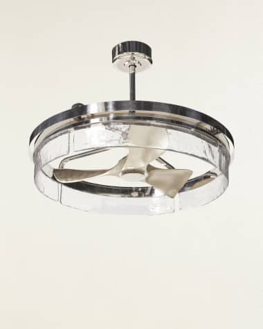 John-Richard Collection Sinclair 34" Chandelier with Fan