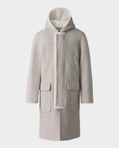 Mackage Men's Abraham Shearling-Lined Duffel Coat