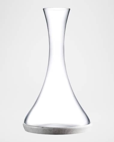 NUDE Jazz Wine Decanter with Marble Base