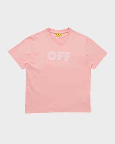 Off-White Girl's Logo Graphic Dyed Tee, Size 14