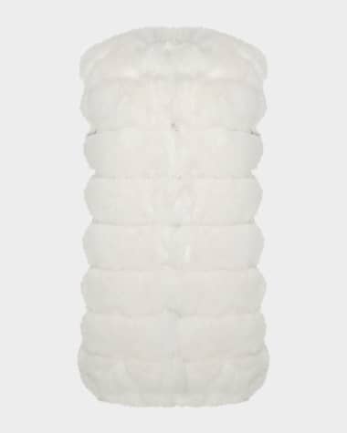 Theia Fox-Like Faux Fur Vest