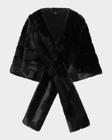 Theia Mink-Like Faux Fur Stole
