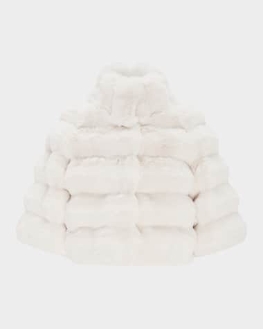 Theia Chinchilla-Like Faux Fur Bolero