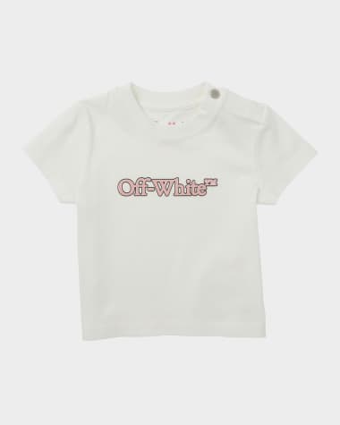 Off-White Girl's Big Bookish Tee, Size 3M-36M