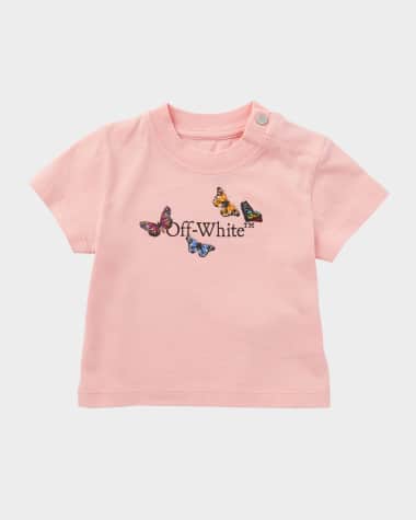 Off-White Girl's Bookish Butterfly Short-Sleeve T-Shirt, 3M-36M