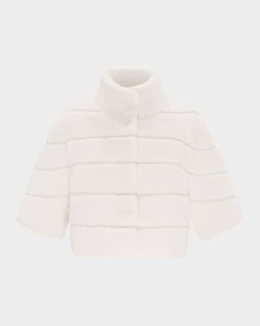 Theia Mink-Like Faux Fur Bolero