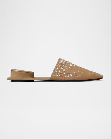 Tory Burch Pierced Crystal Mules