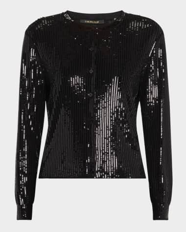 Kobi Halperin Aspen Button-Down Sequin Wool Cardigan