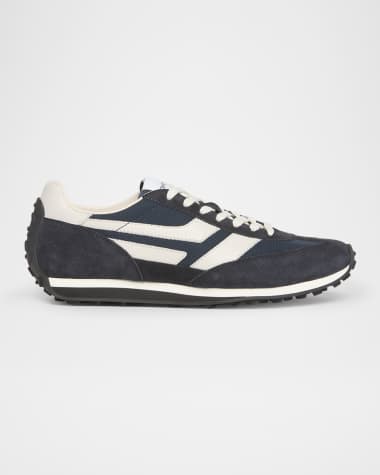 TOM FORD Men's Mick Tech Fabric and Suede Sneakers