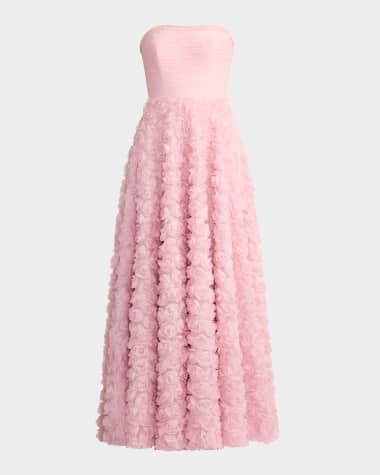 Zac Posen Wicked x Zac Posen Rose Applique Tulle Gown