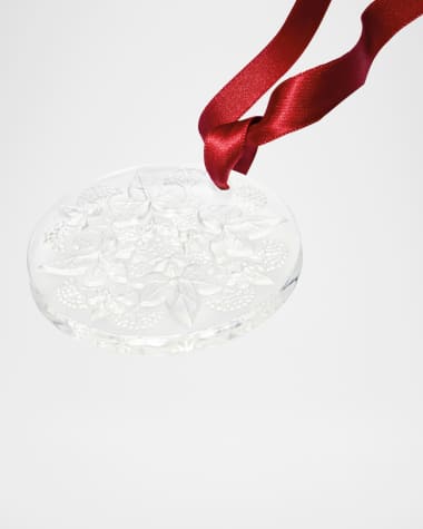 Lalique Lierre Crystal Christmas Ornament