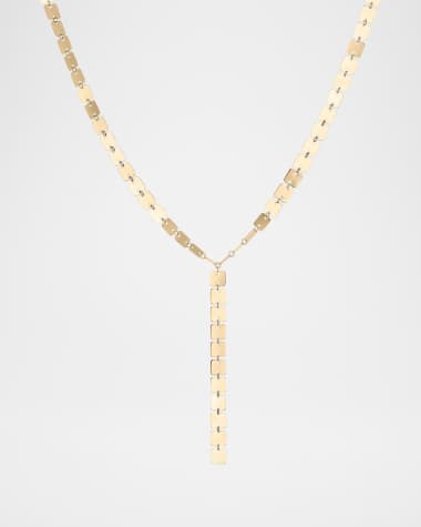 LANA Laser Square Chain Lariat Necklace