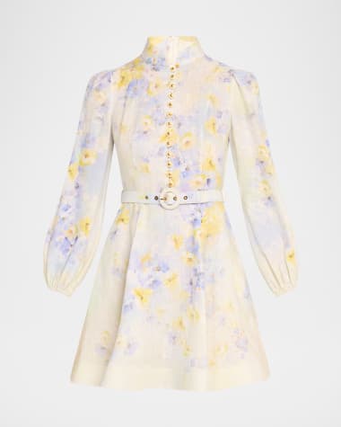 Zimmermann Crush Buttoned Mini Dress