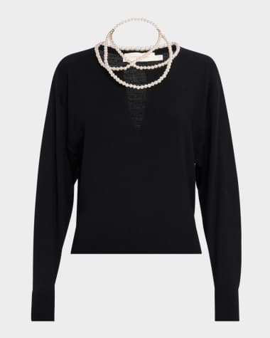 Zimmermann Crush Necklace Sweater