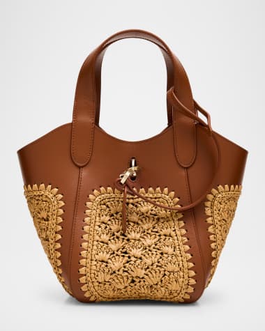 Giorgio Armani Gem Small Fan-Stitch Tote Bag