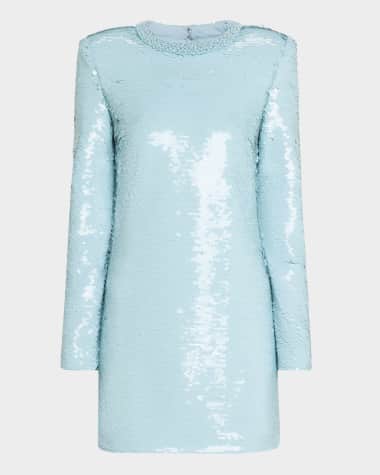Self-Portrait Sequined Mini Dress
