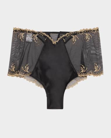 Lise Charmel High Embroidered Tulle Boyshorts
