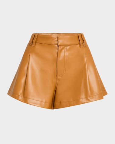 Free People We The Free Reign Vegan Leather Shorts