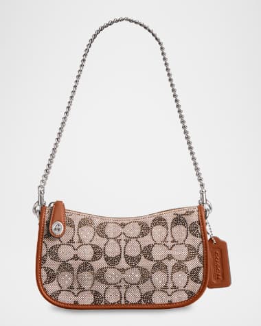Coach Swinger 20 Crystal Signature Jacquard Shoulder Bag