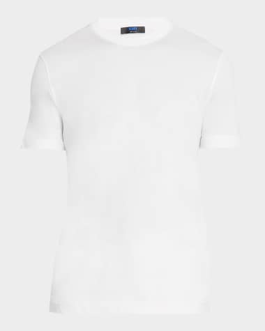 KNT Men's Solid Cotton Crewneck T-Shirt