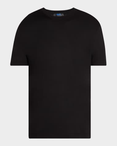 KNT Men's Solid Crewneck T-Shirt
