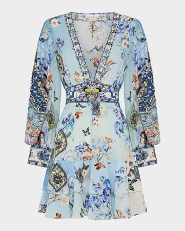 Camilla Al Manial Palace Memoirs Button-Front Frill Dress