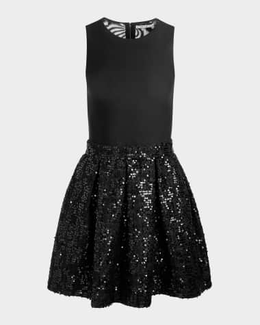 Alice + Olivia Chara Sequined Sleeveless Mini Dress
