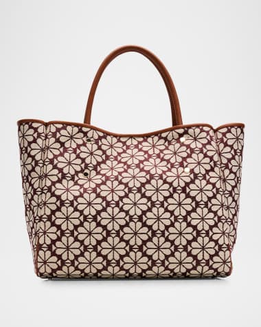 kate spade new york spade flower jacquard tote bag