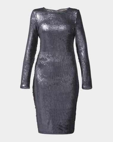 AS by DF Lullaby Sequined Satin Dress