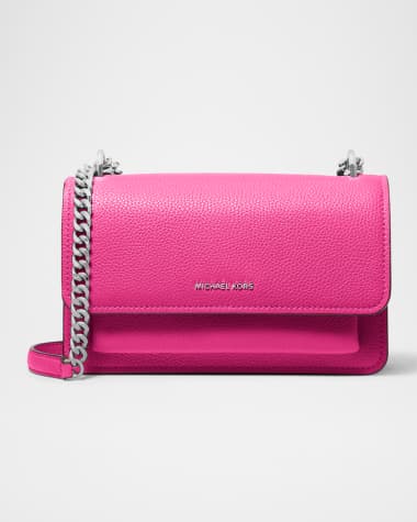 MICHAEL Michael Kors Claire Large Flap Leather Shoulder Bag