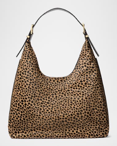 MICHAEL Michael Kors Nolita Large Leopard Calf Hair Shoulder Bag