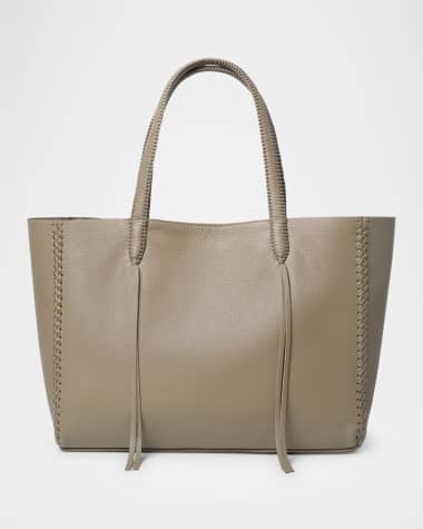 Callista Medium Grained Leather Tote Bag