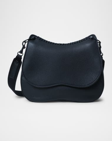 Callista Medium Leather Saddle Crossbody Bag