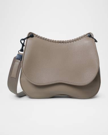 Callista Medium Leather Saddle Crossbody Bag